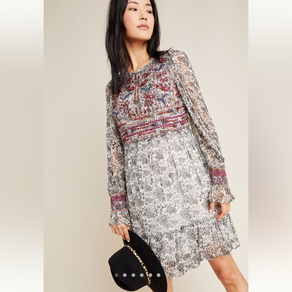 Gisella Beaded Tunic by Anthropologie
